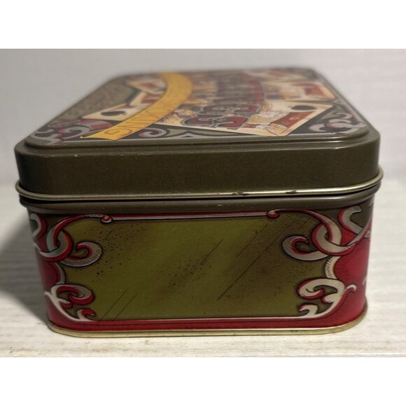 Plain Tree Tobacco Tin Box Sliced Plug Smoking Pocket Package Playing Card 5.5" - Picture 4 of 10